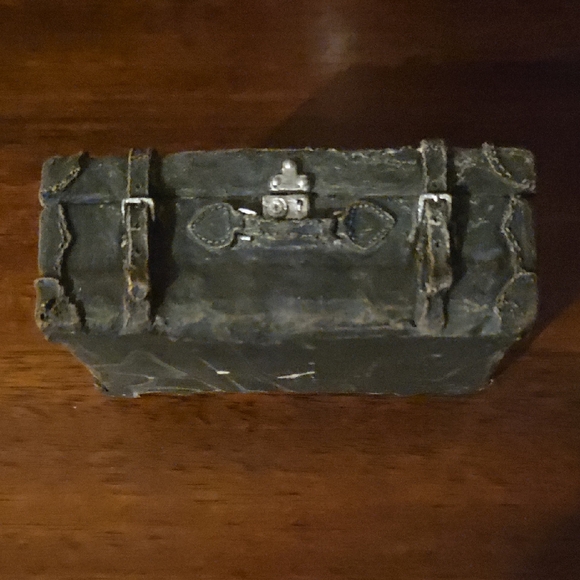 Vintage Style Black Suitcase Table Ornament - Picture 2 of 8